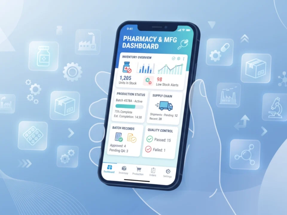 Mobile app development for pharmacy, pharma, and manufacturing businesses in Australia